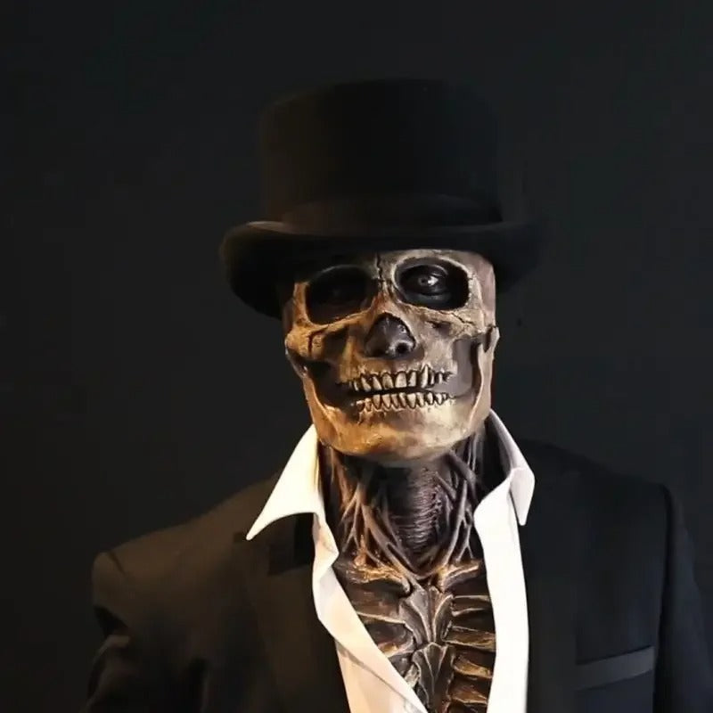 GraveMask | Halloween Maske – Realistisk Skeletdesign