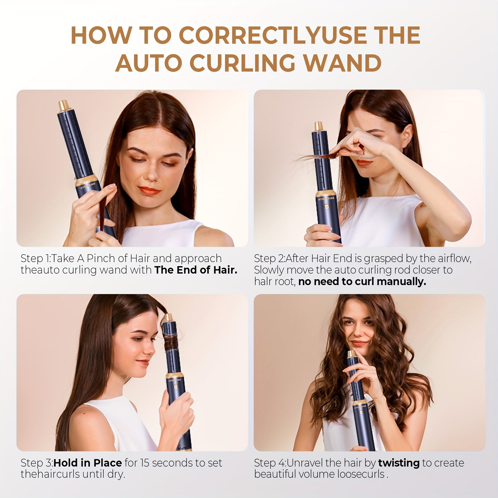 CurlMate | 5-i-1 Hårtørrer & Multistyler til Perfekte Krøller og Glat Hår