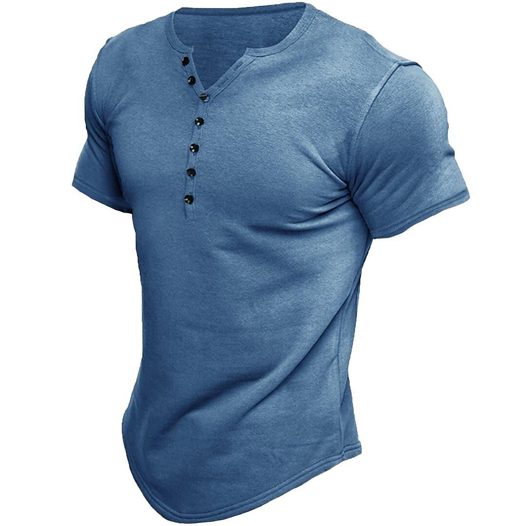 Joel | Henley T-shirt – Klassisk Pasform til Daglig Brug
