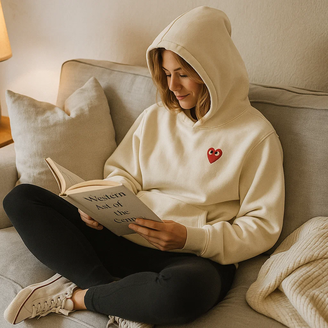 Elfa | Elegant Hjerte Sweater – Chic, Komfortabel & Stilfuld