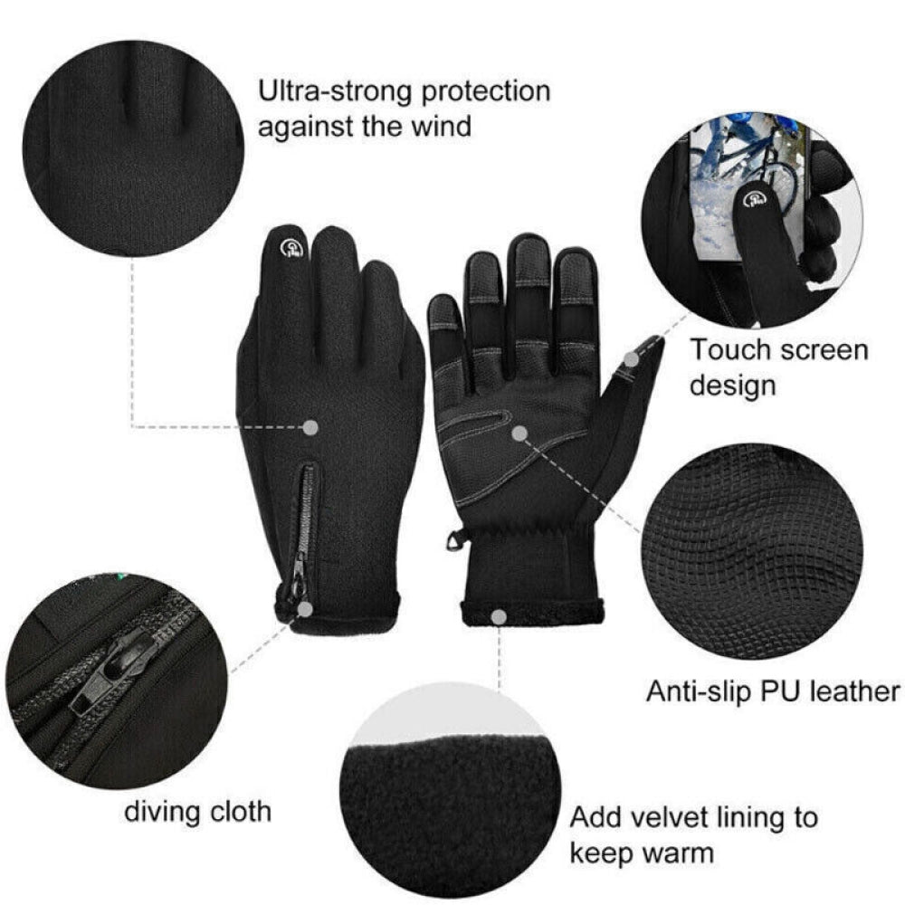 GloveHeat | Vinterhandsker – USB-opvarmning & Touchscreen