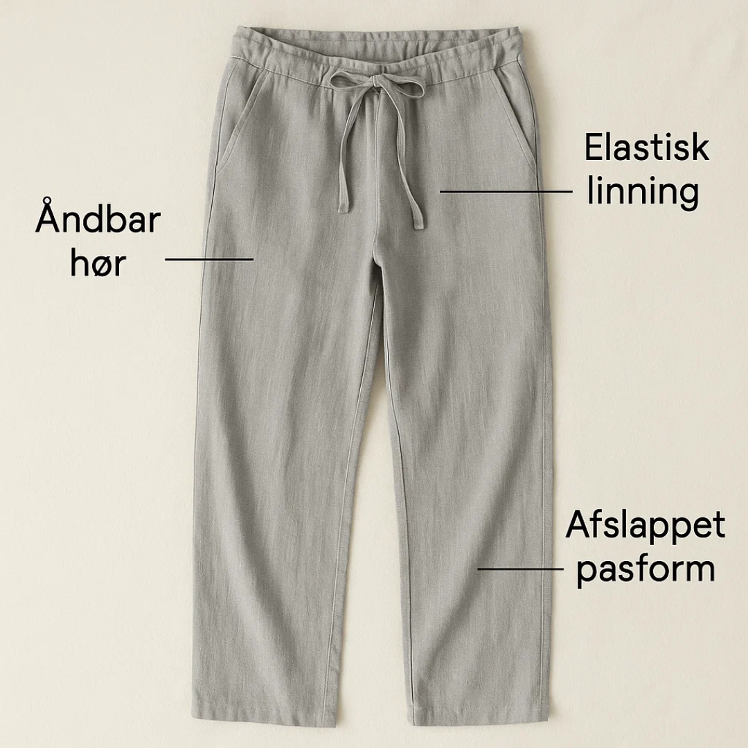 Silvano | Pantaloni din in pentru bărbați - aerisiți și stilati