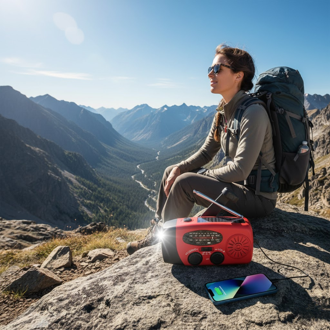 ReadyWave | Nødradio med håndsving og solpanel