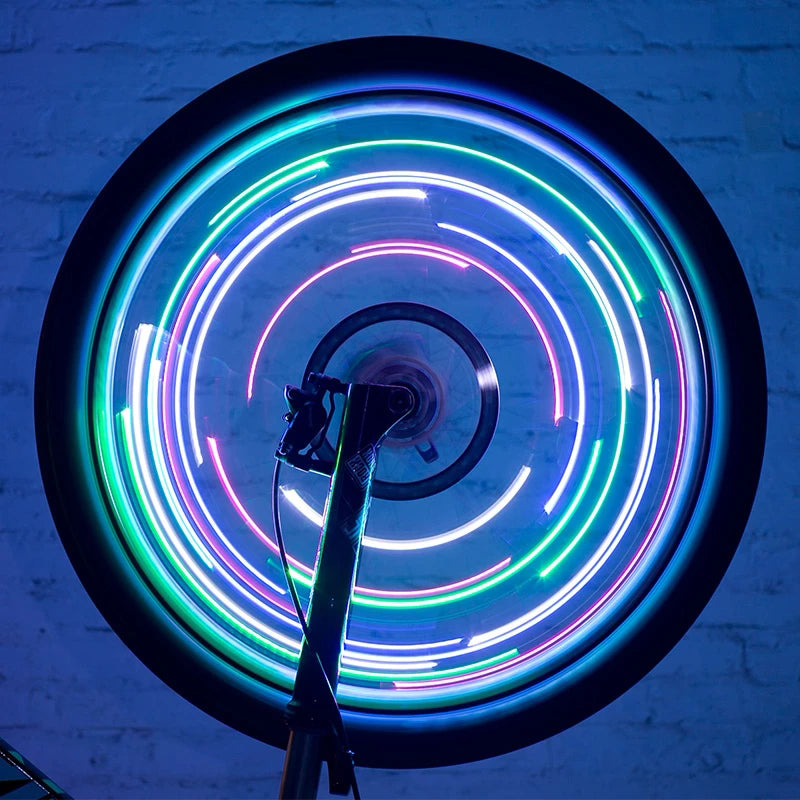 LumiWheel | Cykellys – 360° Synlighed for Maksimal Sikkerhed