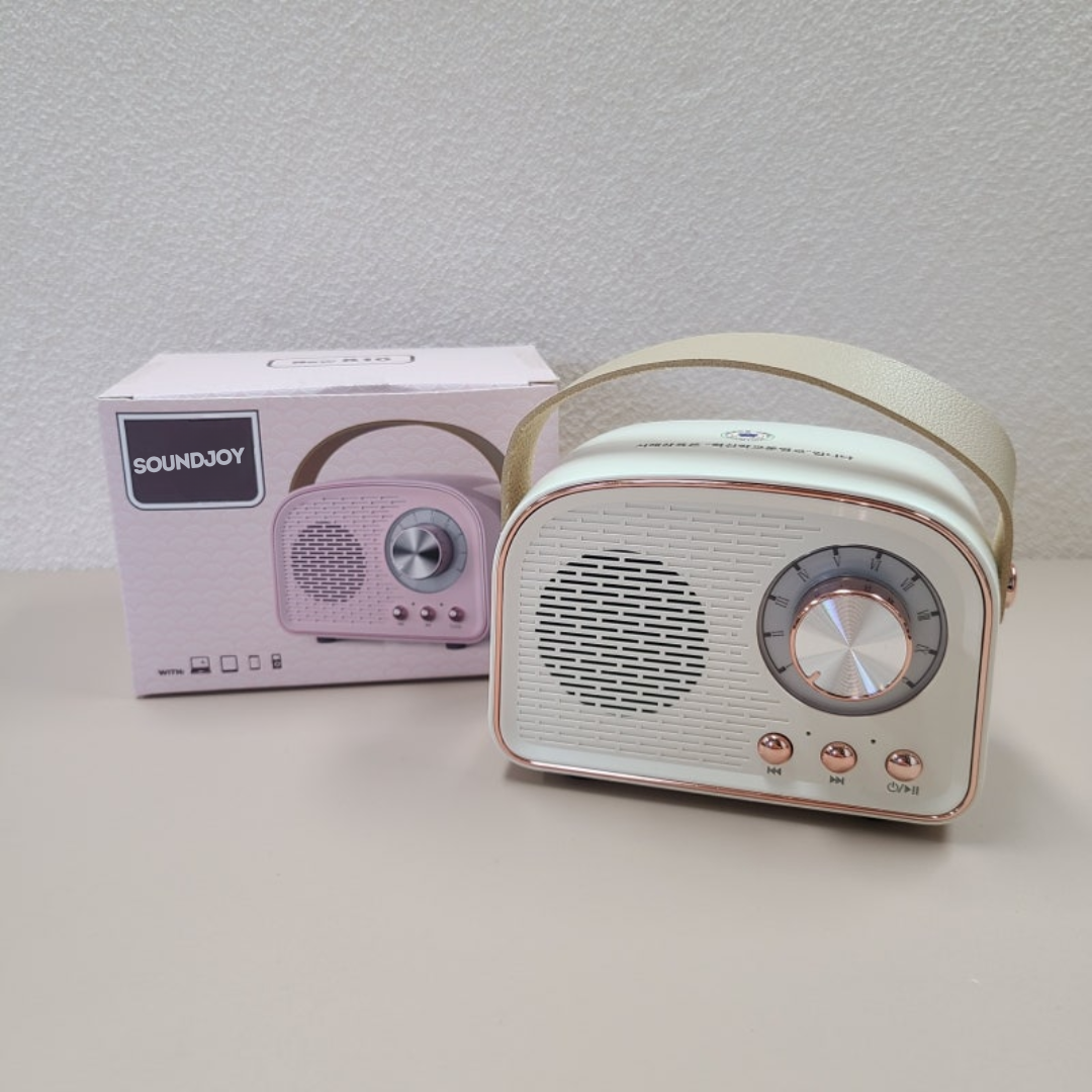 SoundJoy | Bærbar Retro Højttaler med FM Radio