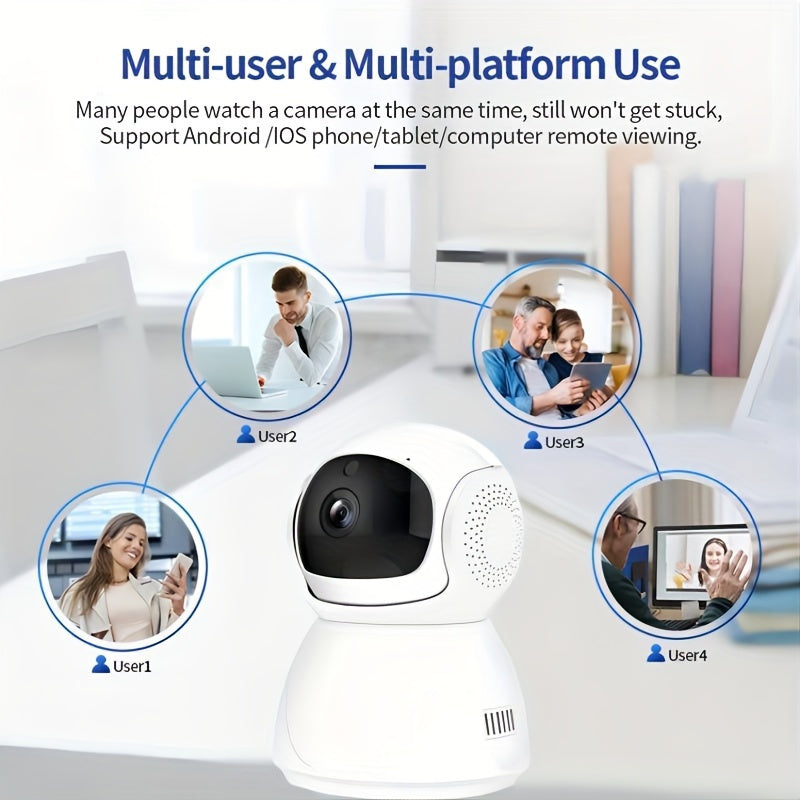 WatchGuard | Indendørs Wi-Fi Kamera med Automatisk Lydsporing