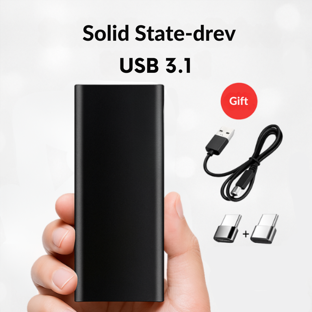 DriveBox | Kompakt 4 TB USB-C Lager til Arbejde & Rejse