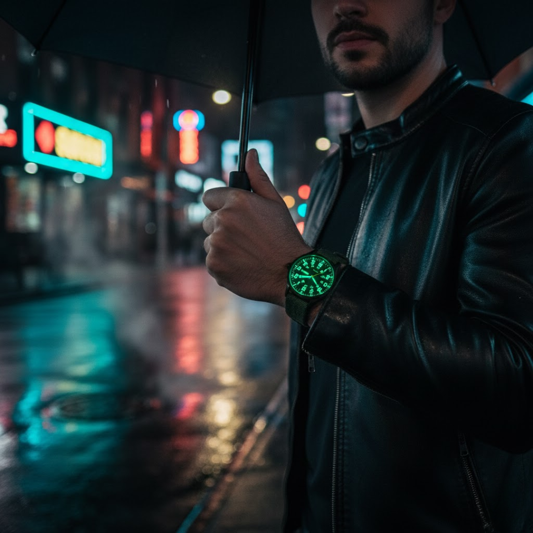 ShadowTime | Reloj militar – Precisión luminosa para aventuras y la noche
