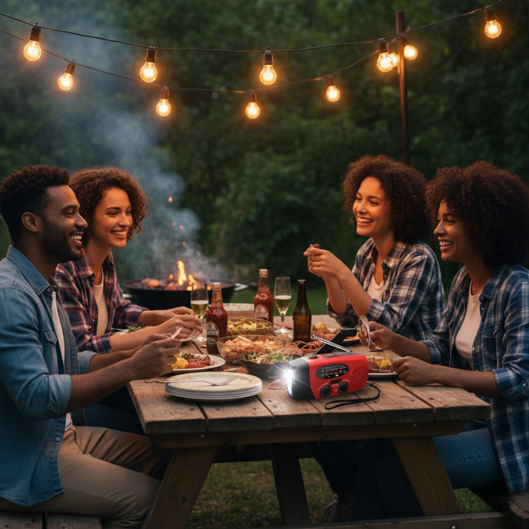 LifeCharge | 3-in-1 Emergency Radio – Power, Light and Security Everywhere