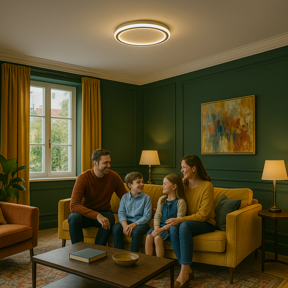 Nordisk LED Loftlampe - Dimmbar, Moderne Design til Stue & Spisestue-3