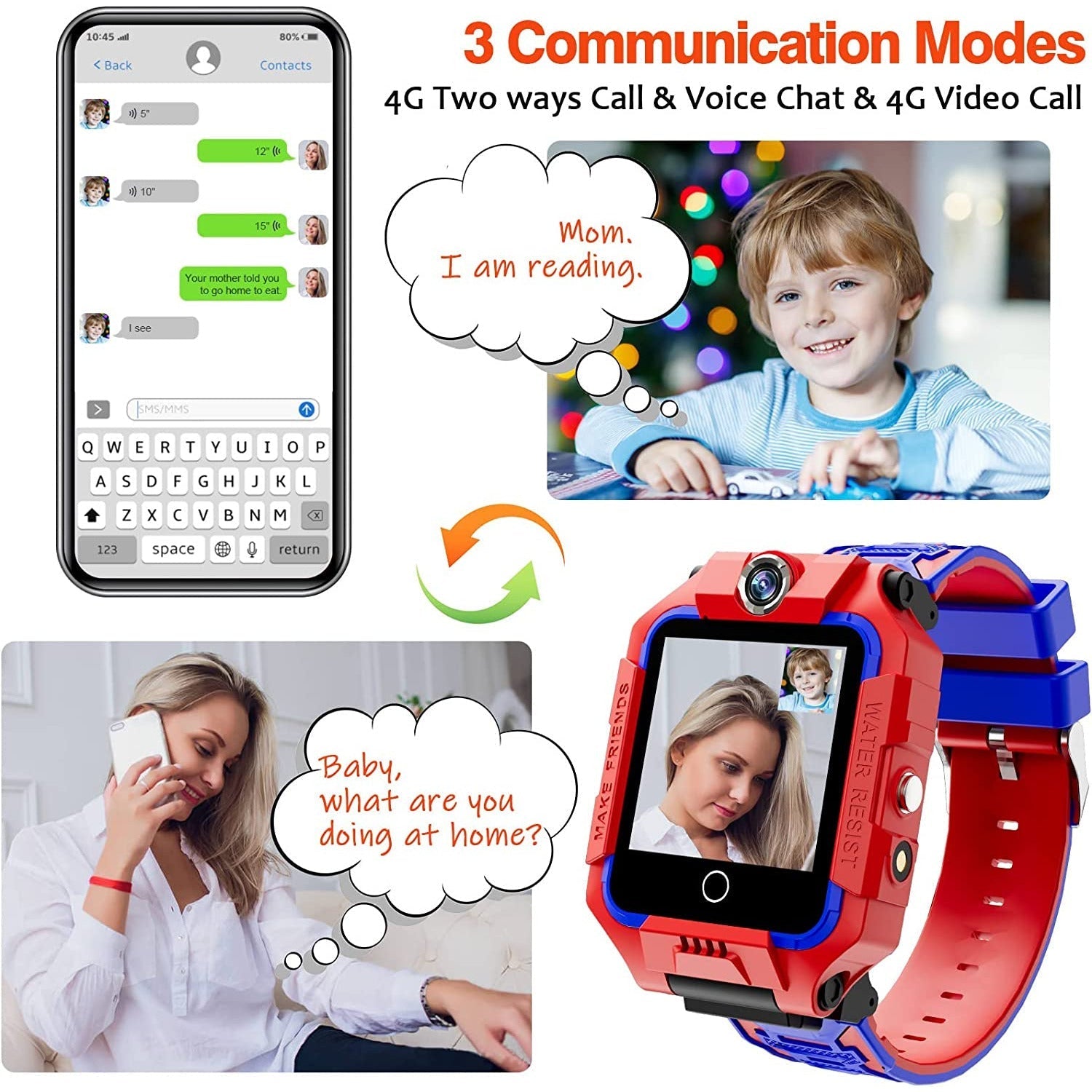 HappyCall | Børne Smartwatch – Sjovt Ur med Opkald & Spil