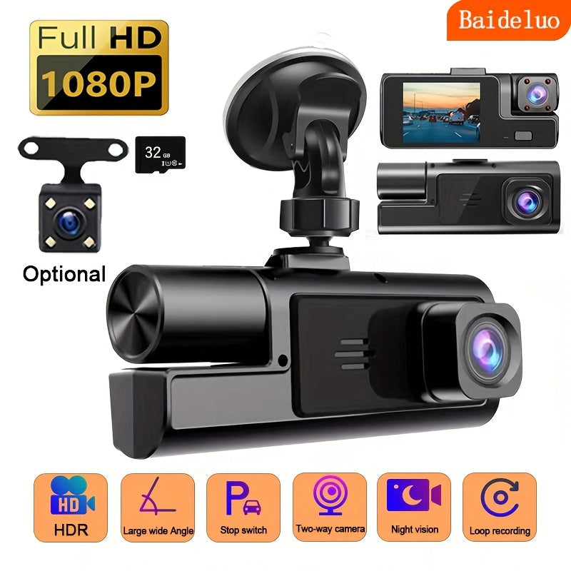 GuardCam | 1080P Dashcam med Kollision- og Parkeringssensor