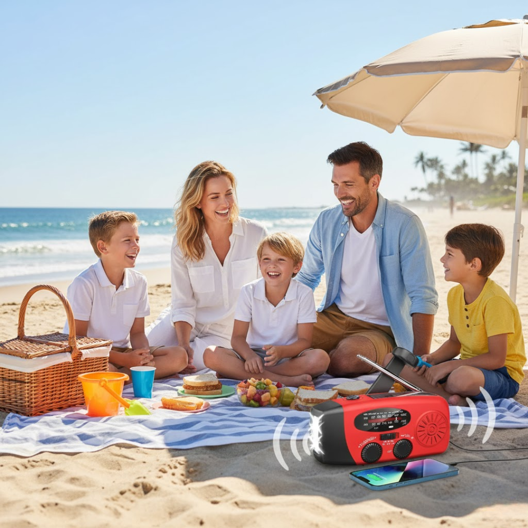 ReadyWave | Nødradio med håndsving og solpanel