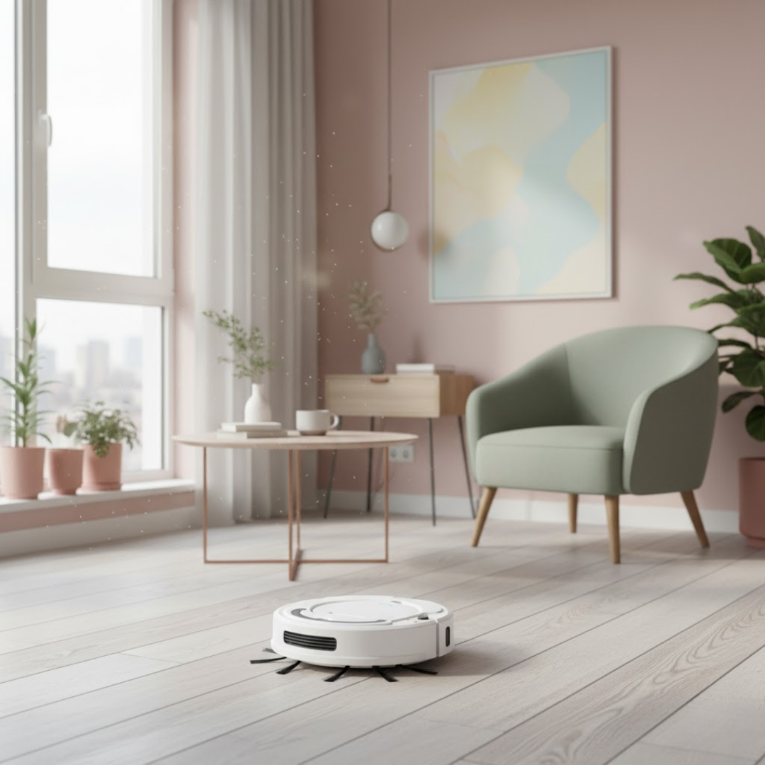 HomeSweep | Robotstøvsuger – Stille og Effektiv Rengøring