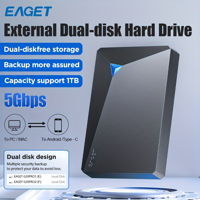 DataShield | Ekstern HDD med Holdbar Mekanisk Konstruktion