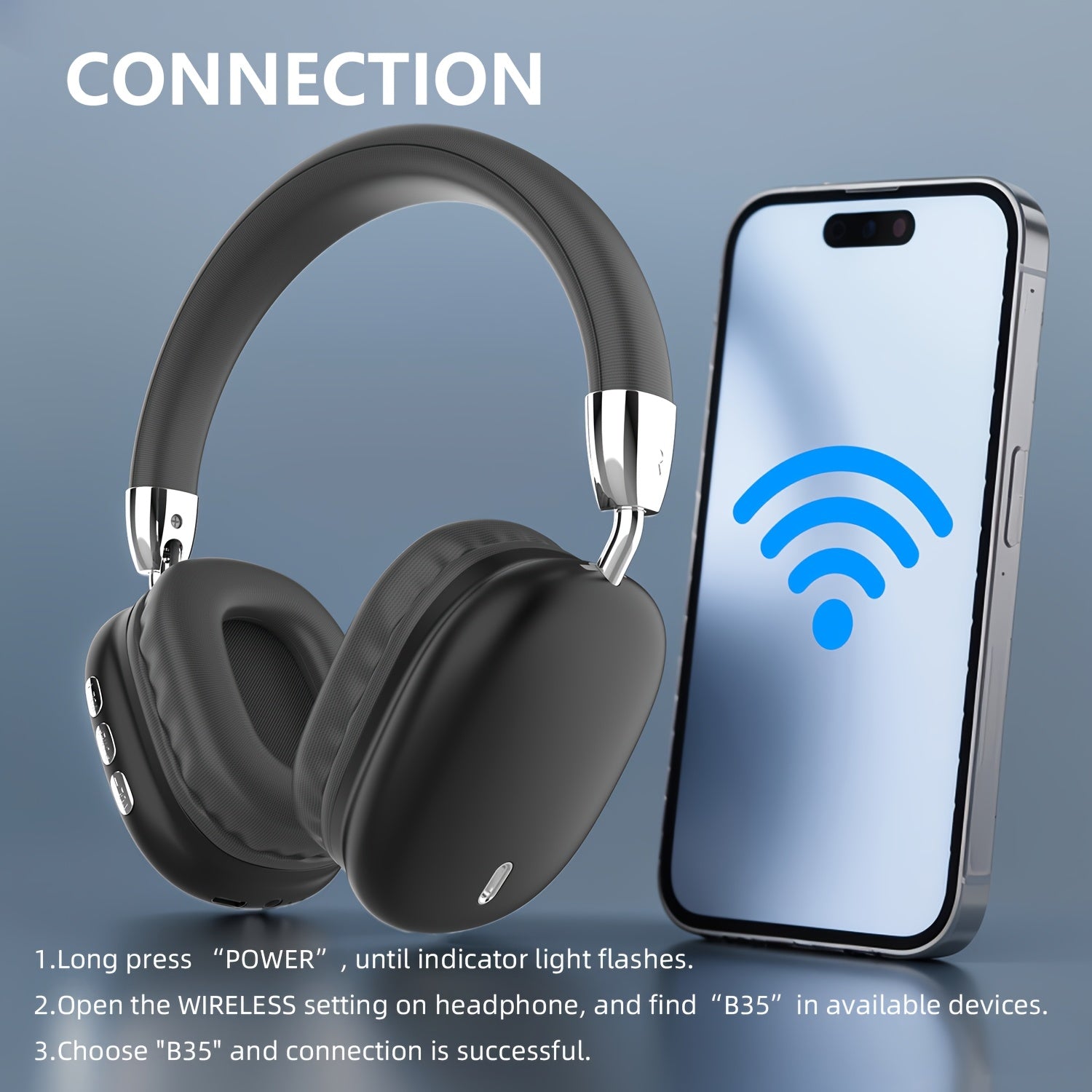 SoundForge | Trådløst Gaming Headset med Hi-Fi Stereo og Dyb Bas
