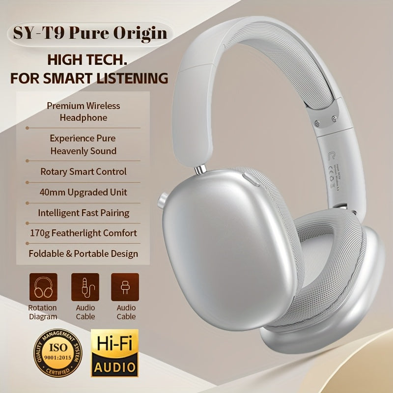 WavePro | Trådløst Foldbart Headset med Justerbar Pasform