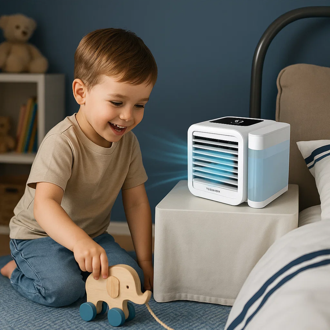 MicroCool | Mini-Klimaanlæg Bærbar Fordampningskøler med 1000ml Vandtank