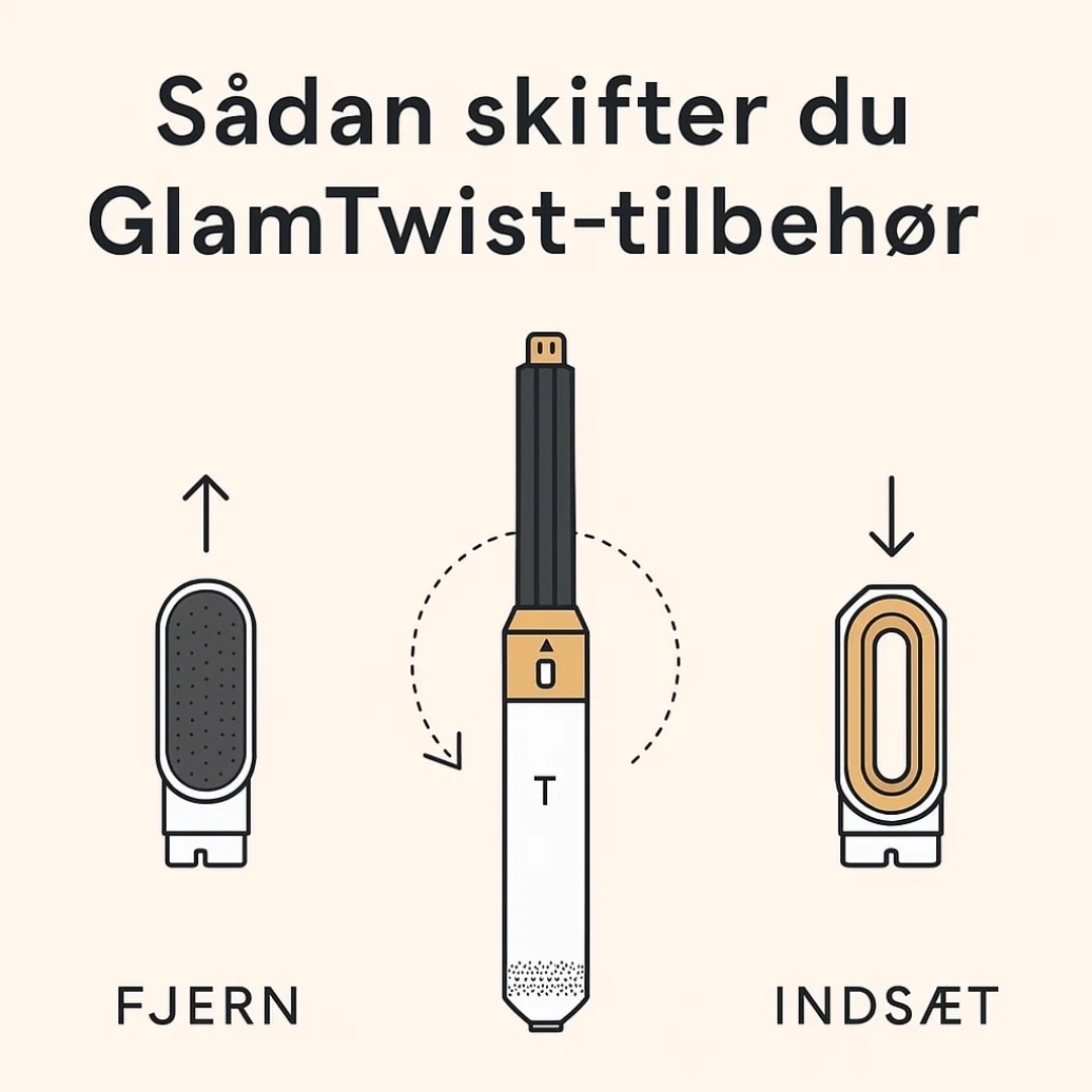 GlamTwist | Alsidigt 5-i-1 stylingværktøj til perfekt hår