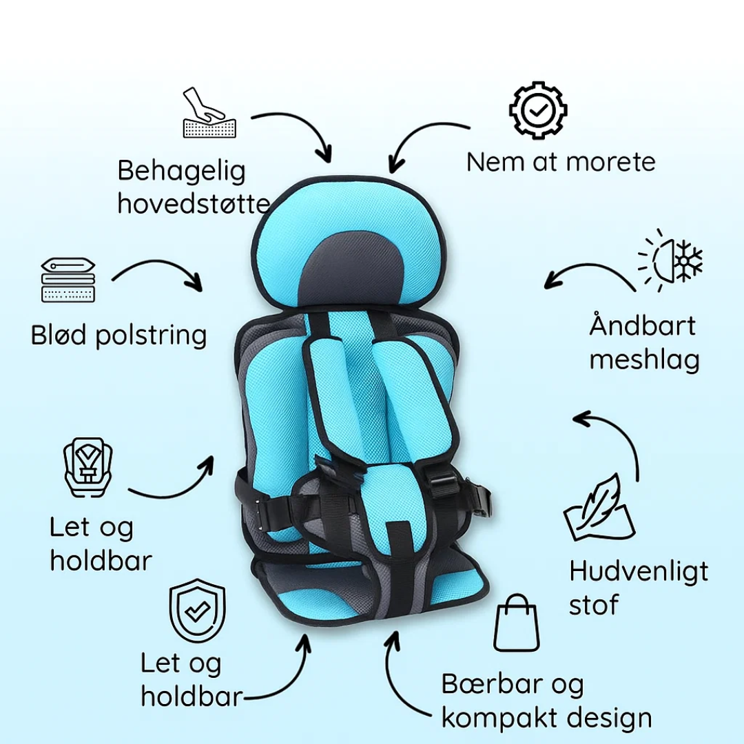 SafeRide | Ergonomisk børnesædehynde for optimal beskyttelse