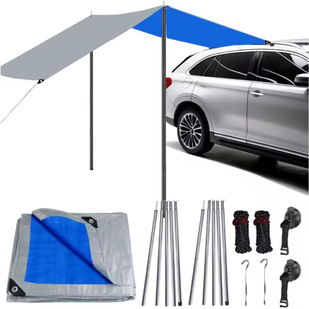 ShadeRide | Auto-Markise til Øjeblikkelig Beskyttelse ved Camping