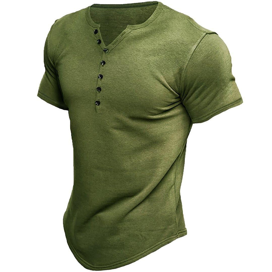 Joel | Henley T-shirt – Klassisk Pasform til Daglig Brug