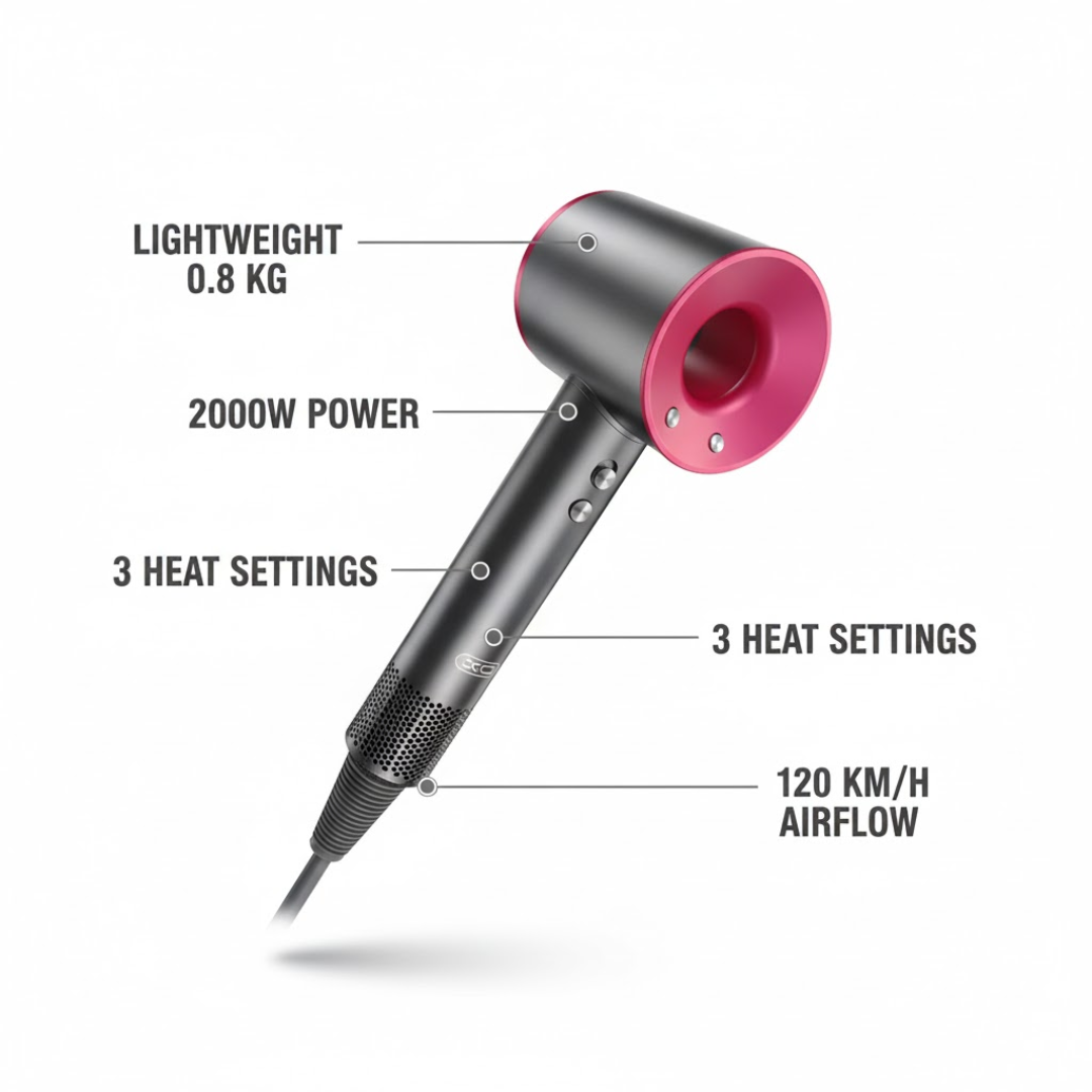 NovaDry | Sèche-cheveux rapide et doux