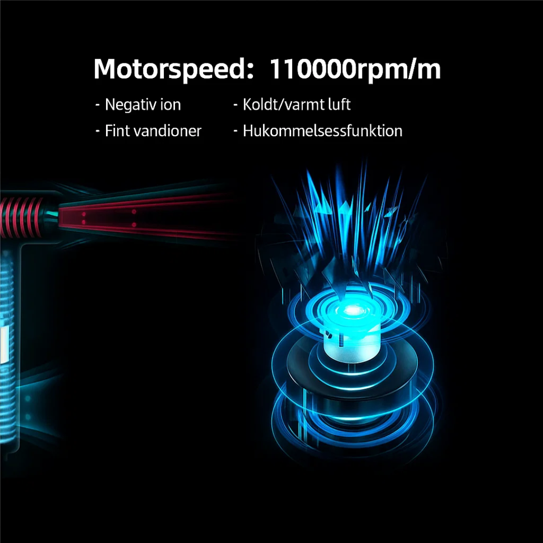 SwiftDry | Magnetisk hårtørrer til ubesværet styling
