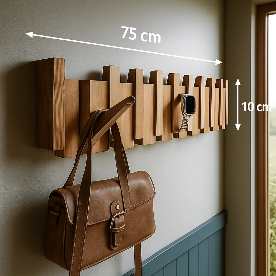 HarmonyCoat | Elegáns falra szerelhető fogas zongora stílusban