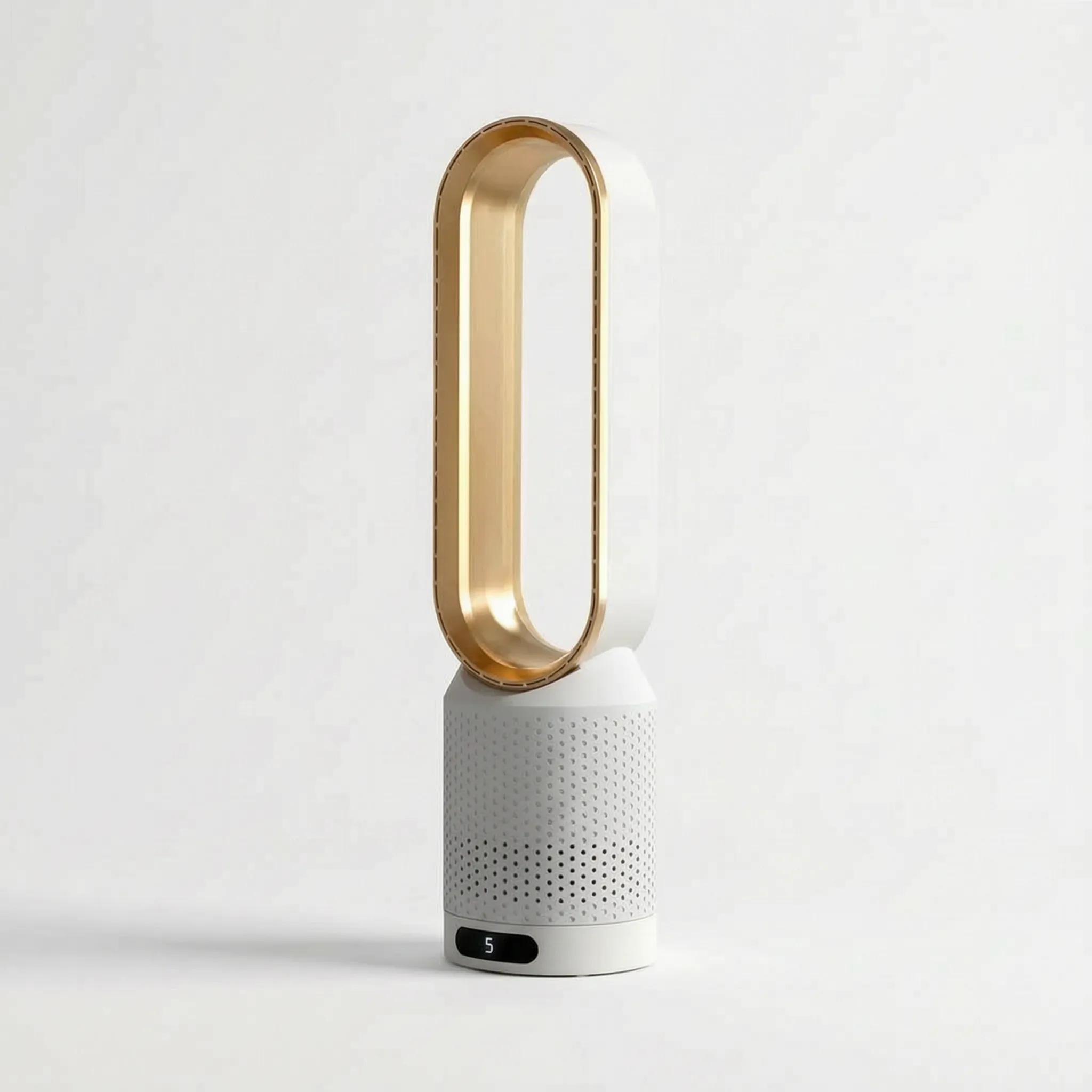 Aeroflow - Bladløs Tårnventilator Guld Nuvenci.dk