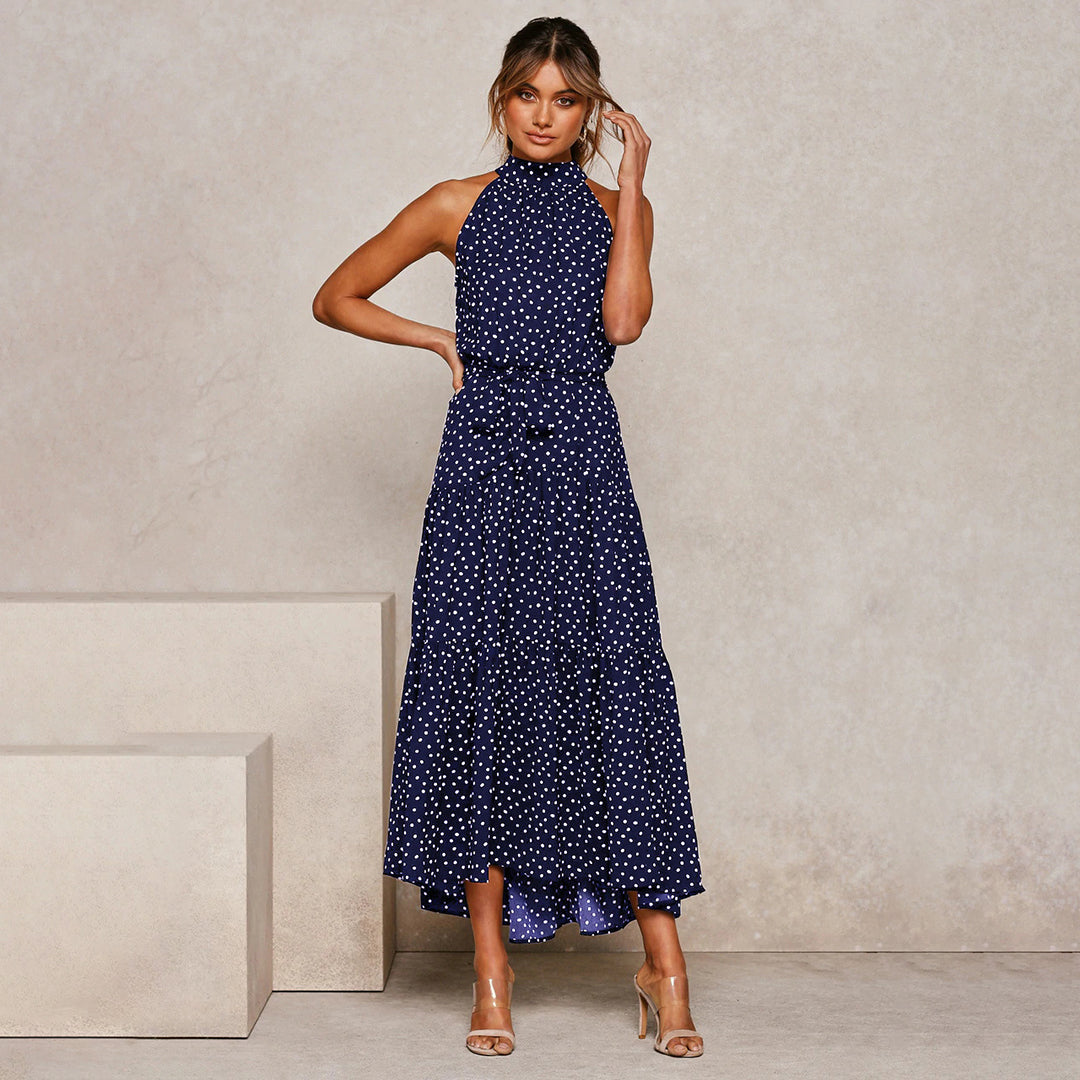Juliette | Elegant Lang Kjole med Feminint Snit | Dame