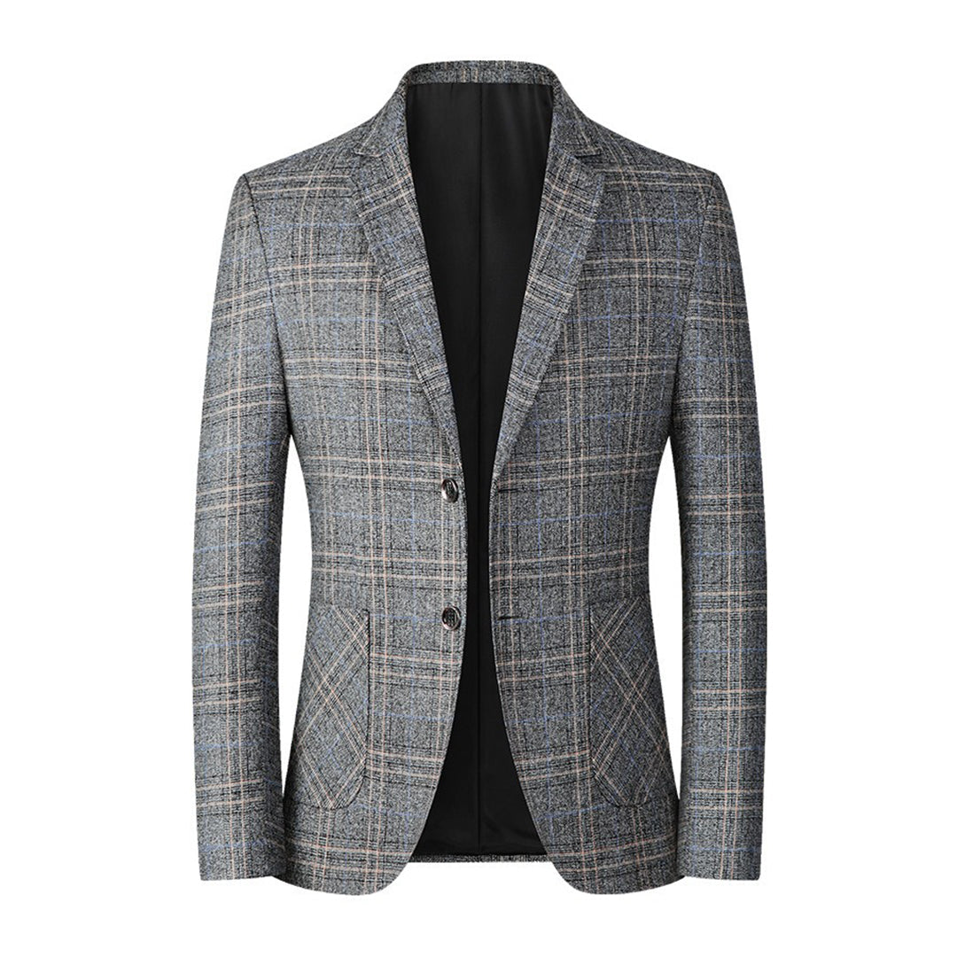 Milo | Elegant Khaki-Blazer med Moderne Snit | Herre