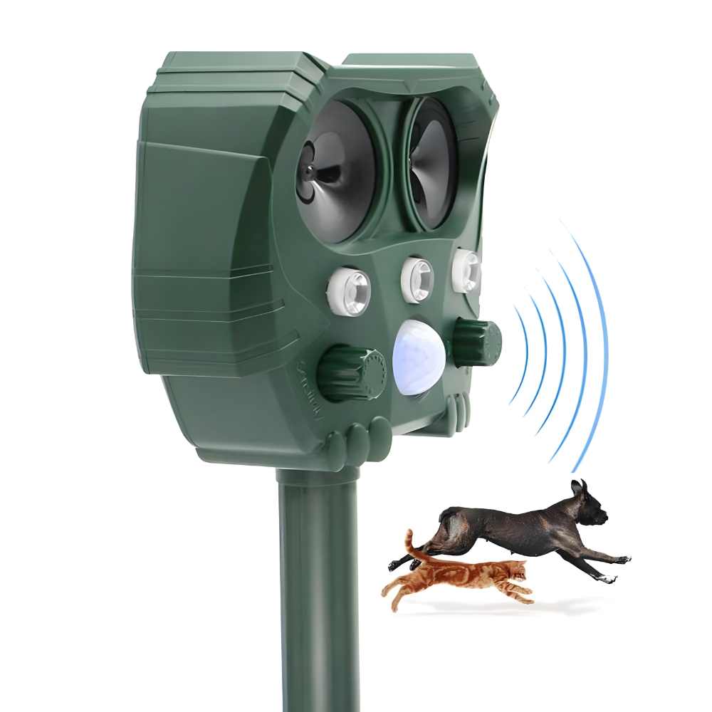 UltraSonic | Afskrækkende Ultraschall og Lyd Sonar Afskrækkelse for Kat, Ræv, Rotte, Egern og Hund