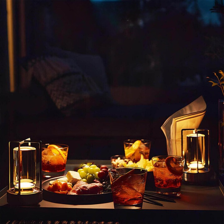 EmberWave | LED Bordlampe – Dæmpbar Belysning for Hygge