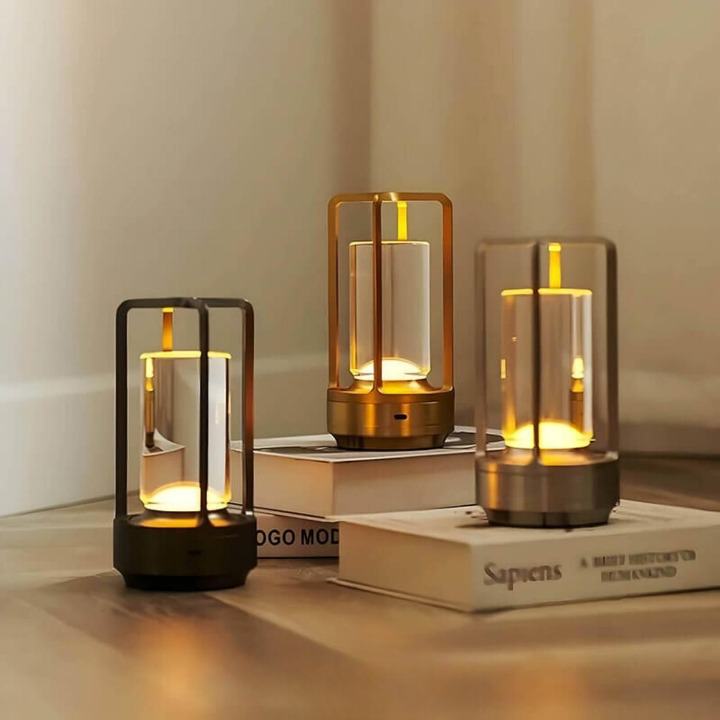 EmberWave | LED Bordlampe – Dæmpbar Belysning for Hygge