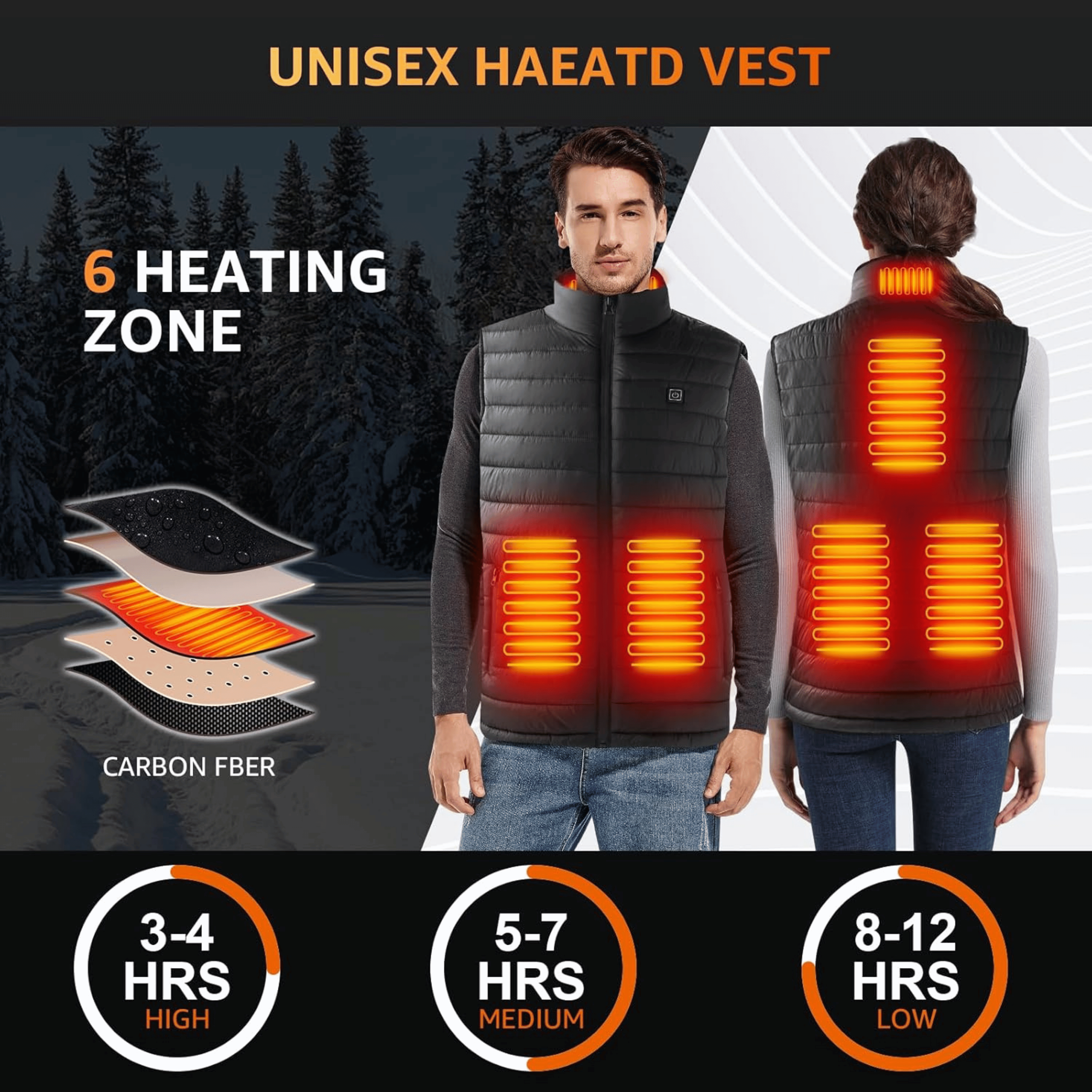 WarmCore | Varm Vest – Øjeblikkelig Varme & Justerbar Komfort