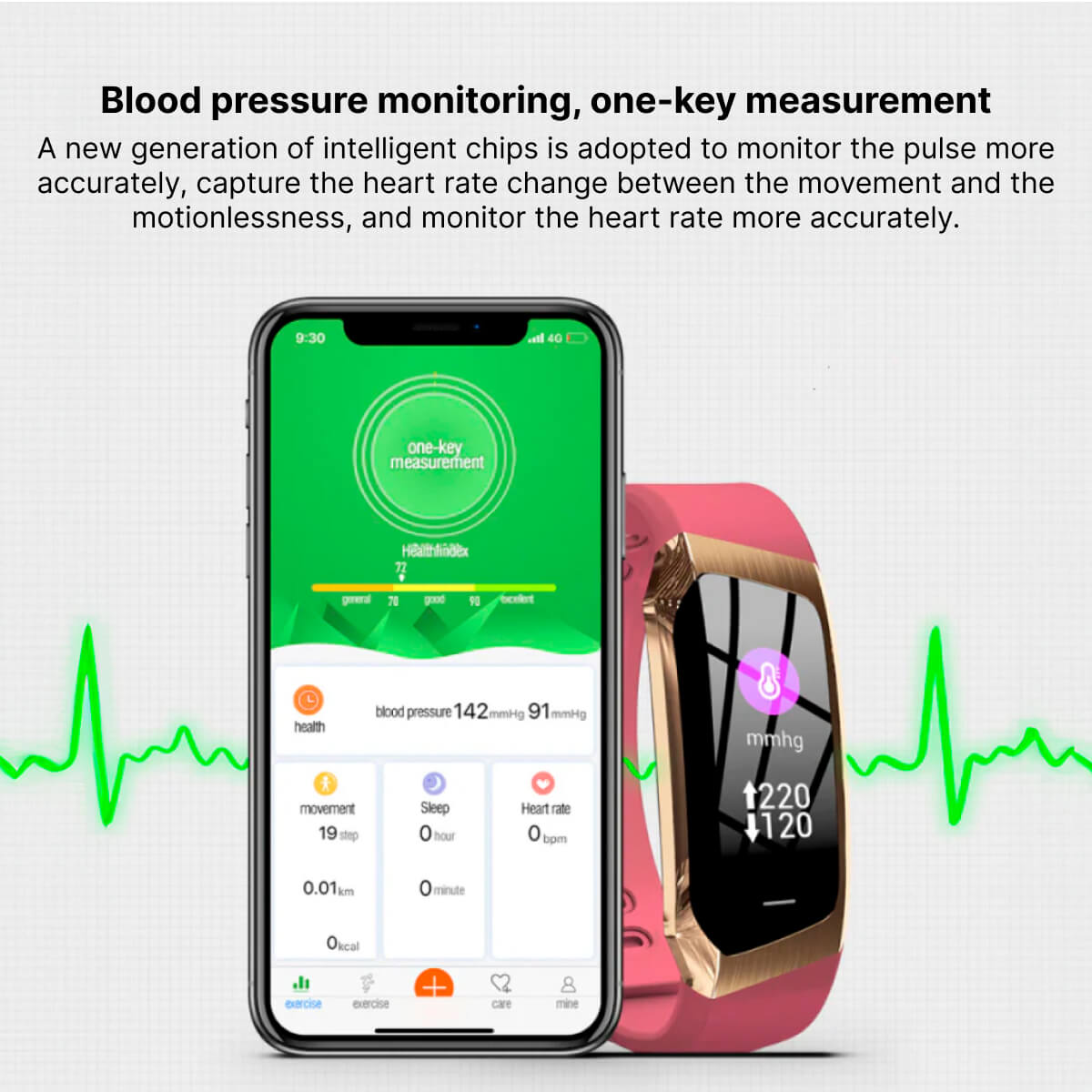 PulseTrack | Smartwatch – Puls, Blodtryk & Søvnkontrol