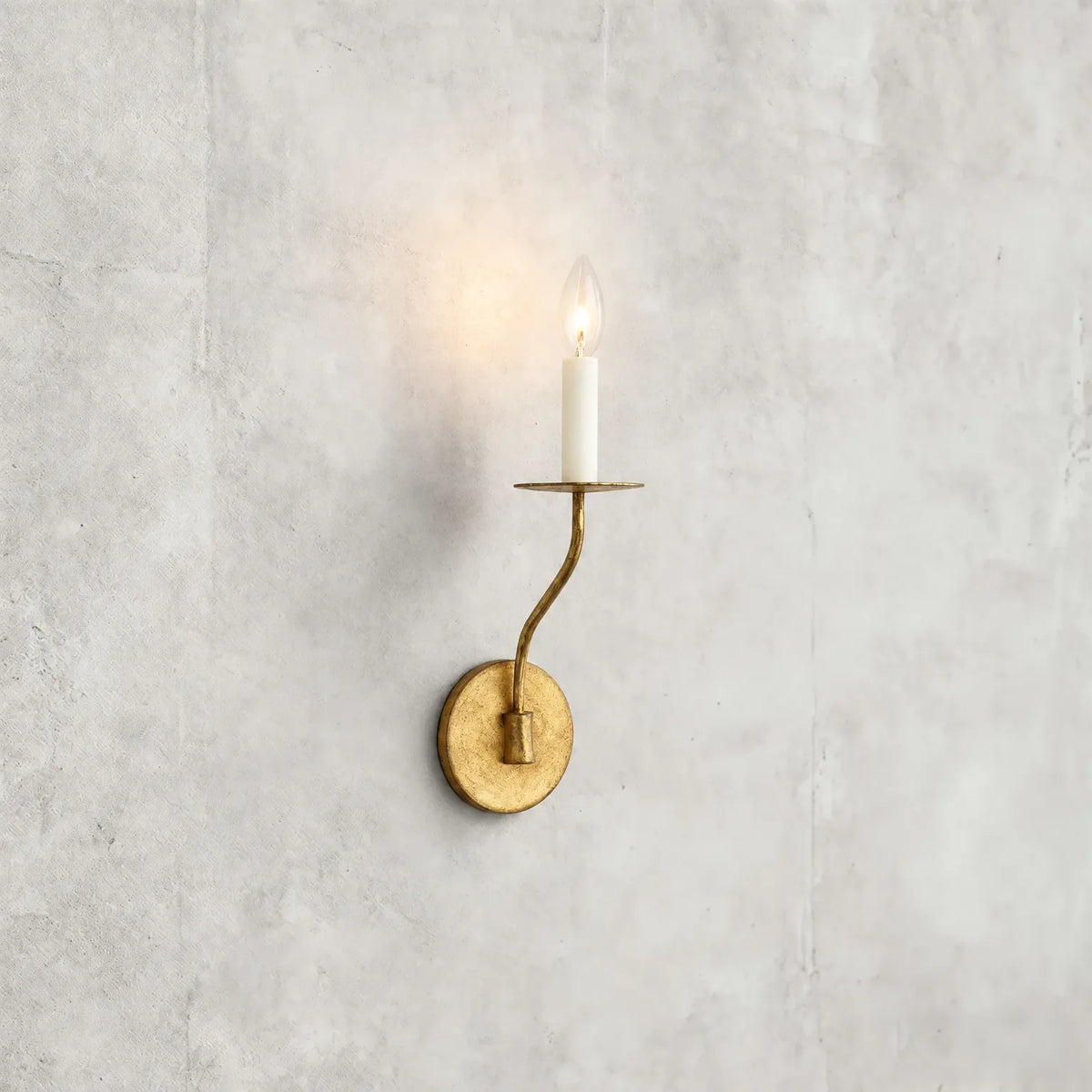 Branchur - Væglampe Med To Svungne Arme Guld 4.5 x 15.6 cm Nuvenci.dk