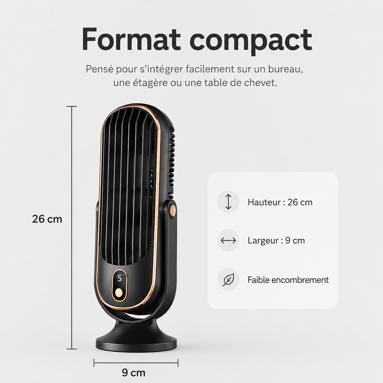 Brizora - Kompakt Tårnventilator Nuvenci.dk