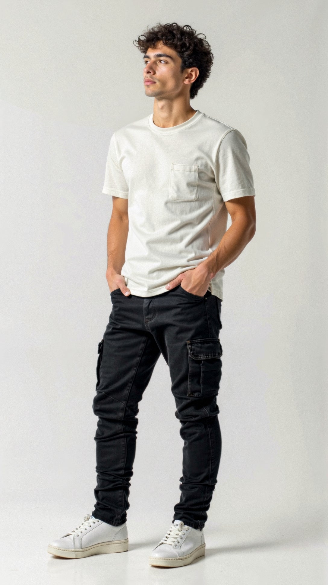 Caspar | Dehnbare Cargo-Jeans | Herren1