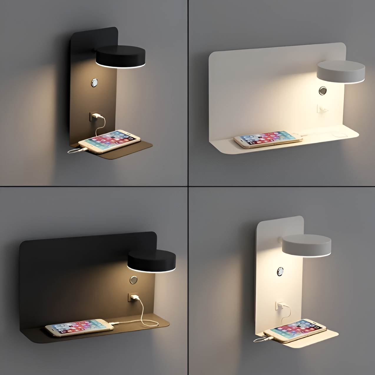 DazzleShelf | Minimalistische & USB-Aufladbare Nachtleuchte5