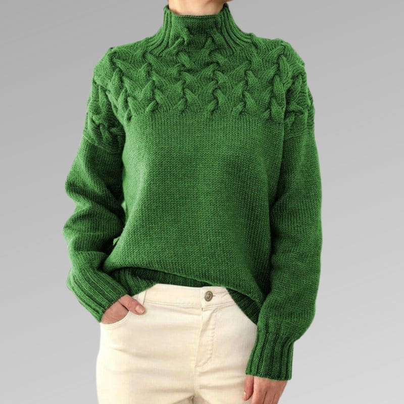 Denice | Højhalset Pullover | Dame1