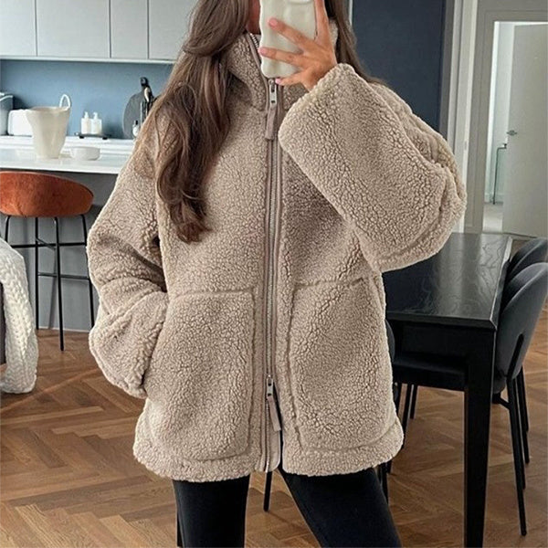 Éclat | Women's Teddy Fleece Jacket – Elegant and Cozy Design 1