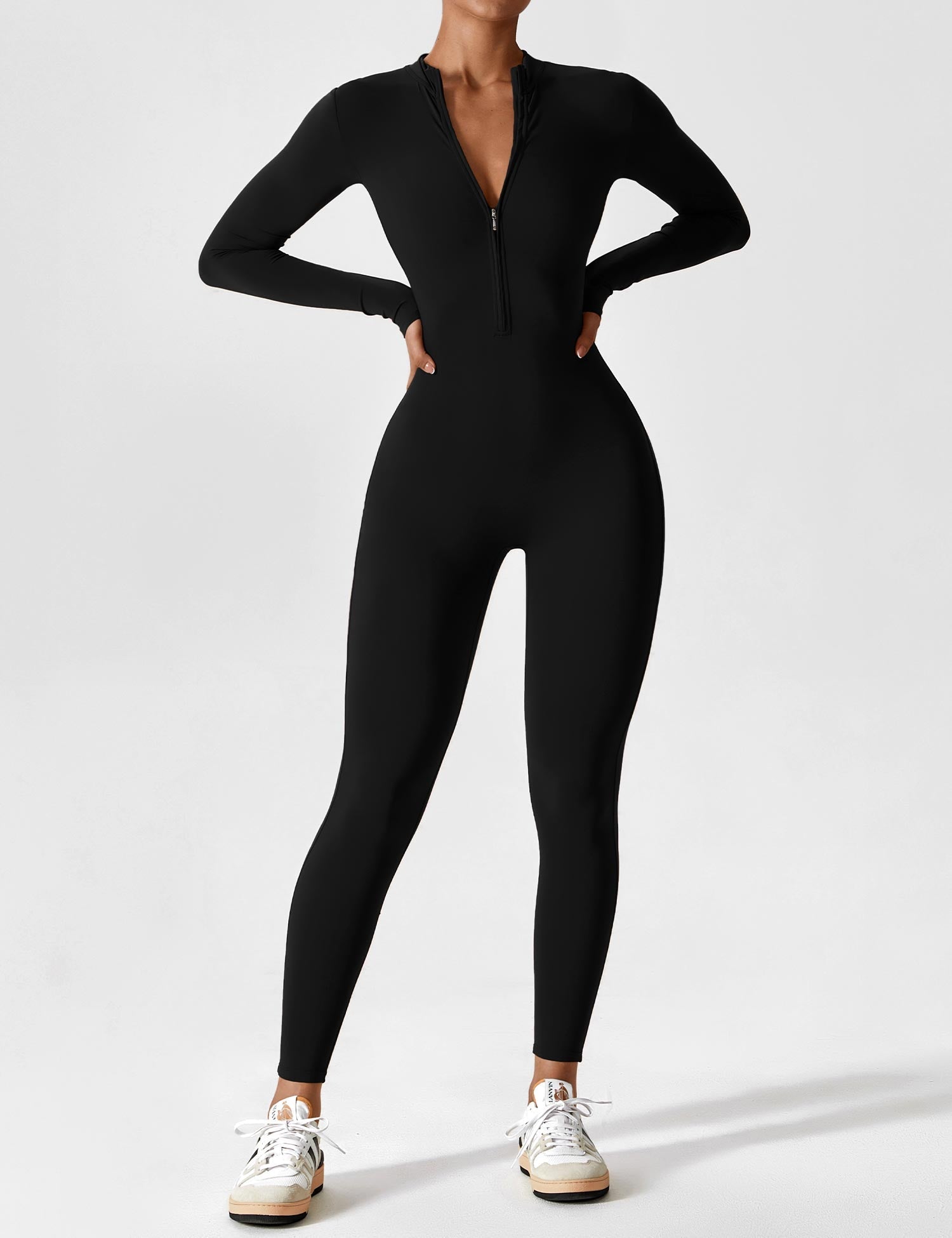 Eliana | Stilvoller Langarm-Overall mit Stehkragen | Damen1
