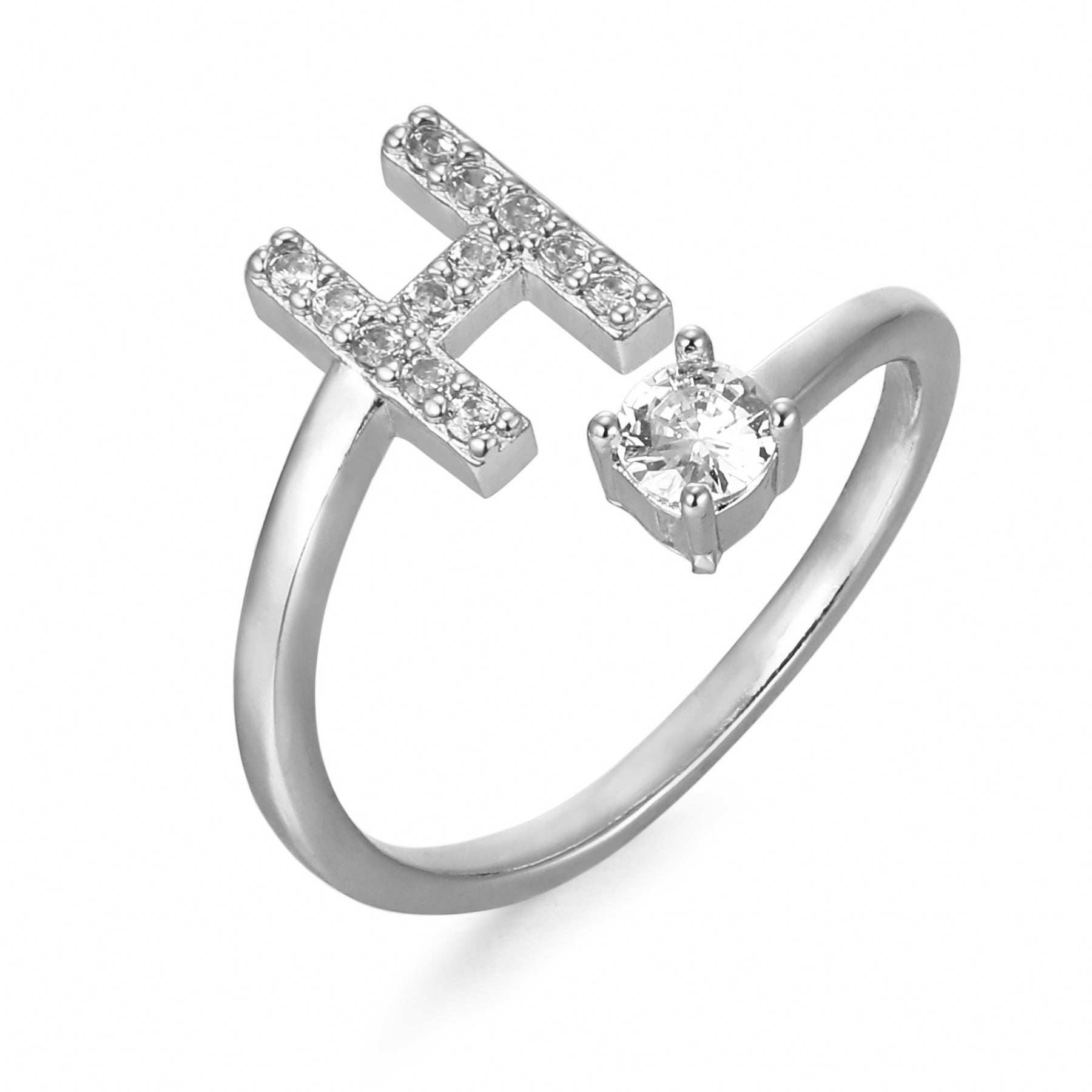 Étoile | Personlig Bogstav Ring – Elegant Design Med Unikt Præg 12