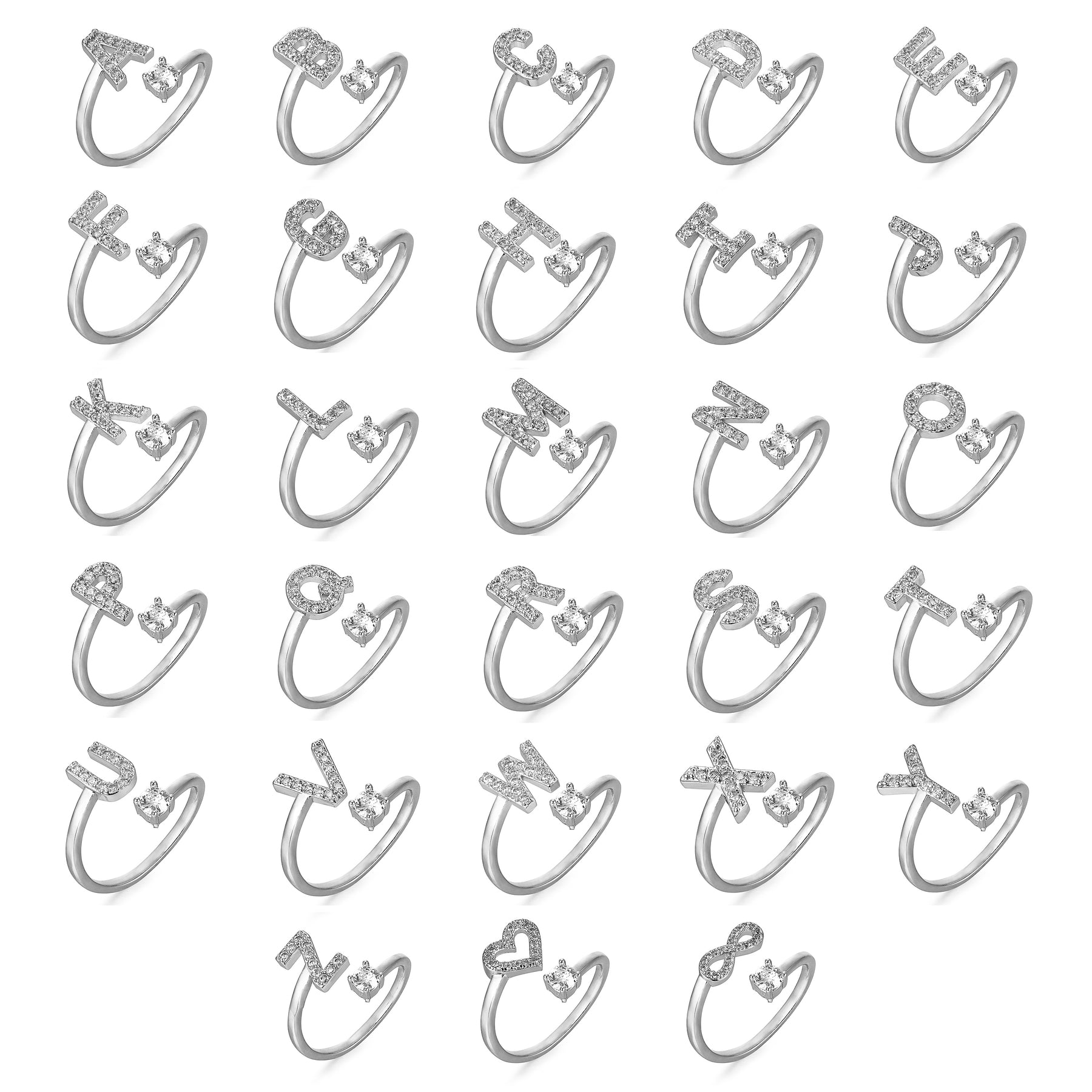 Étoile | Personlig Bogstav Ring – Elegant Design Med Unikt Præg 2