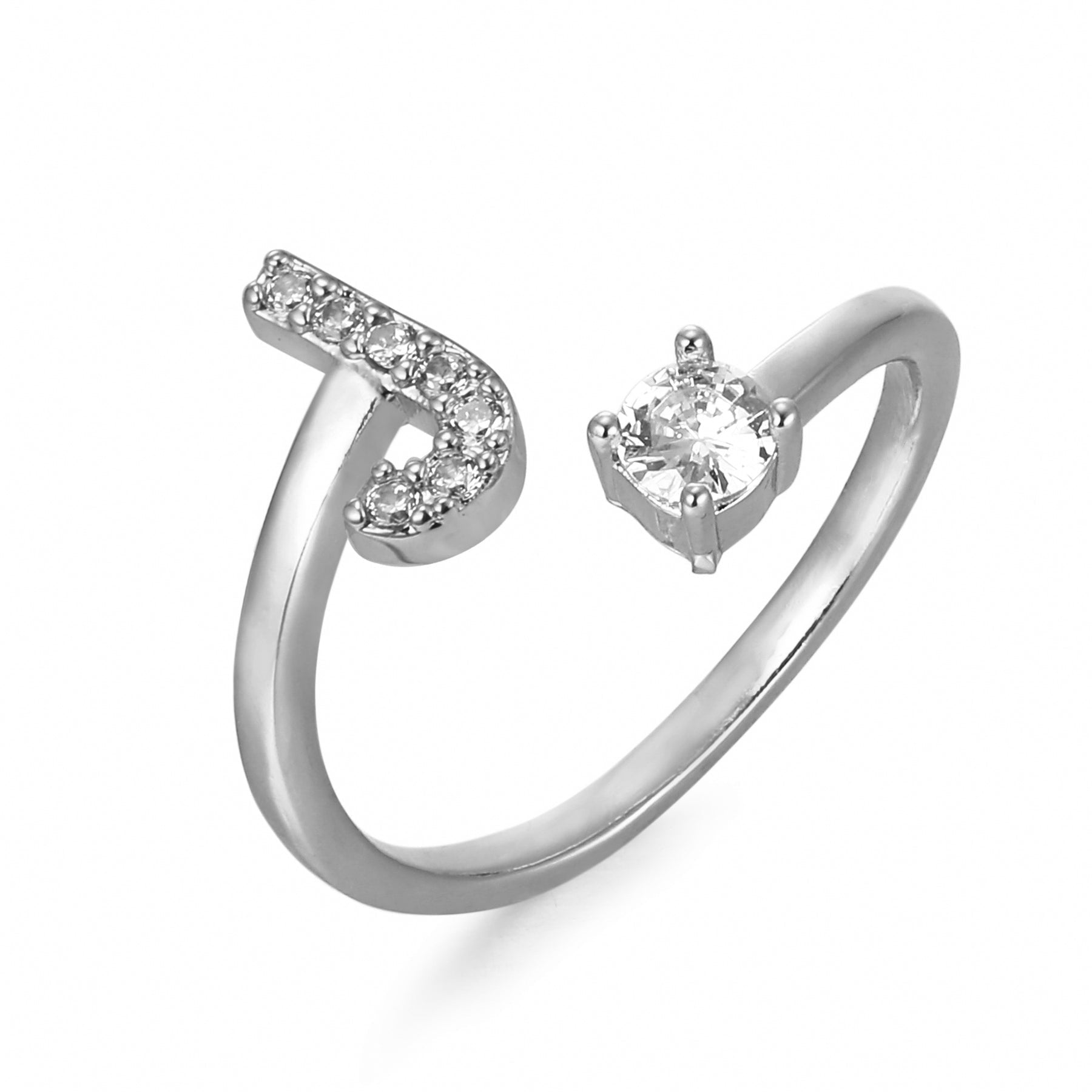 Étoile | Personlig Bogstav Ring – Elegant Design Med Unikt Præg 26