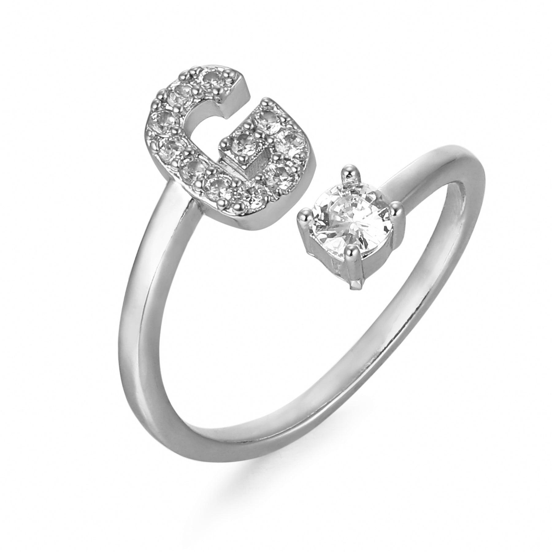 Étoile | Personlig Bogstav Ring – Elegant Design Med Unikt Præg 27