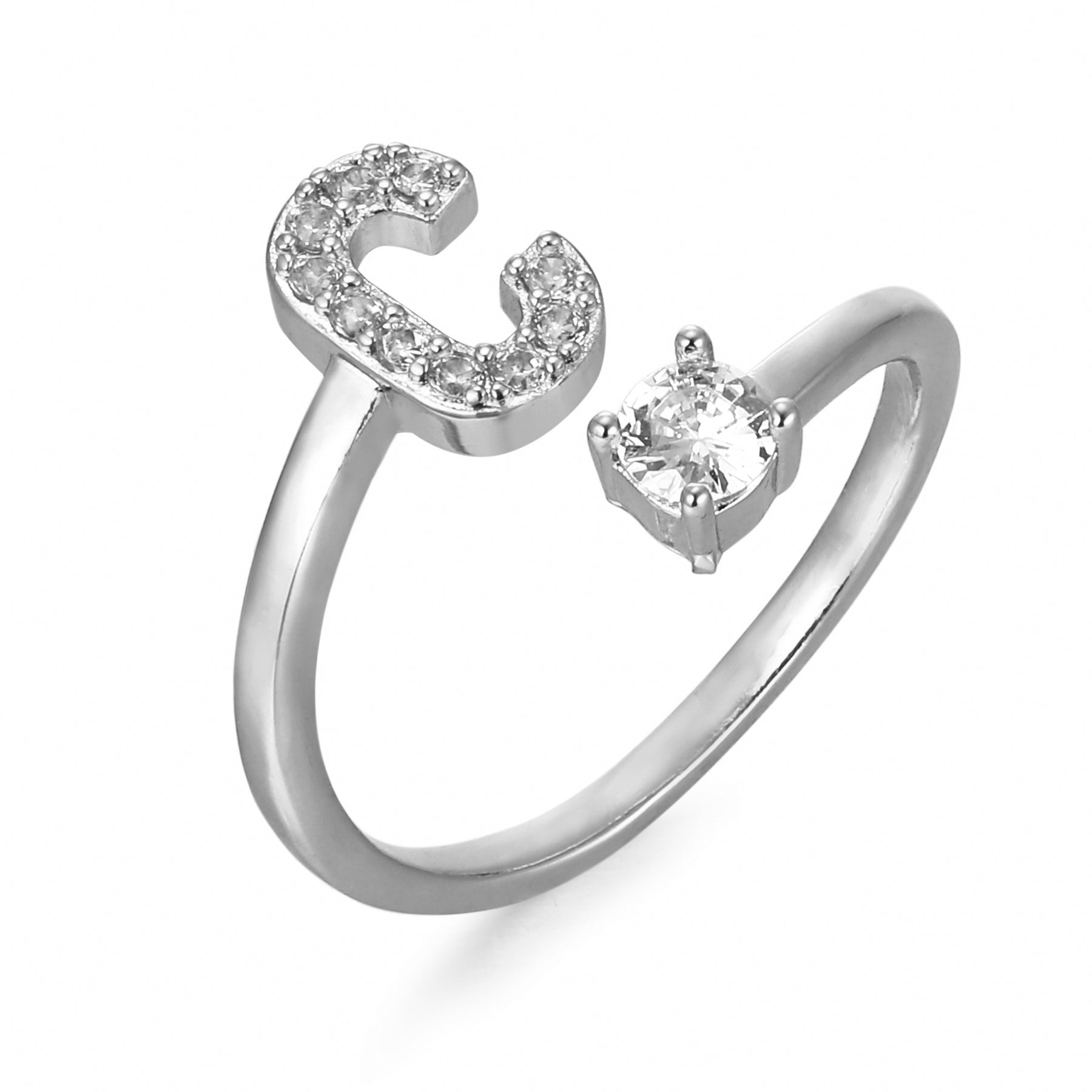Étoile | Personlig Bogstav Ring – Elegant Design Med Unikt Præg 30
