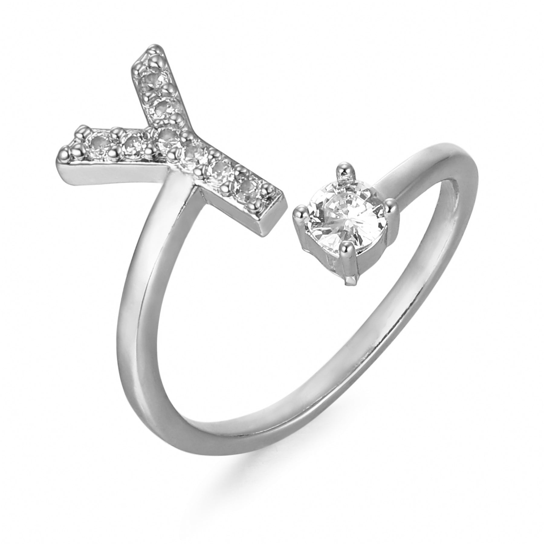 Étoile | Personlig Bogstav Ring – Elegant Design Med Unikt Præg 47